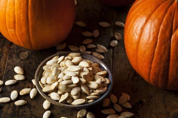 Semi di zucca dalla prostatite